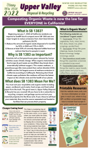 Upper Valley Winter 2022 Residential Newsletter ENGLISH